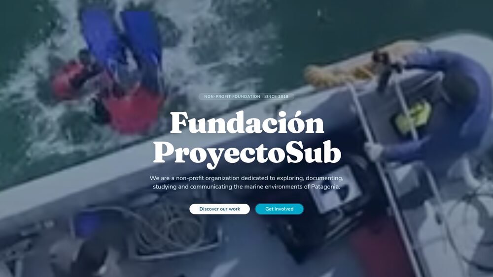 Fundación Proyecto Sub: sitio institucional